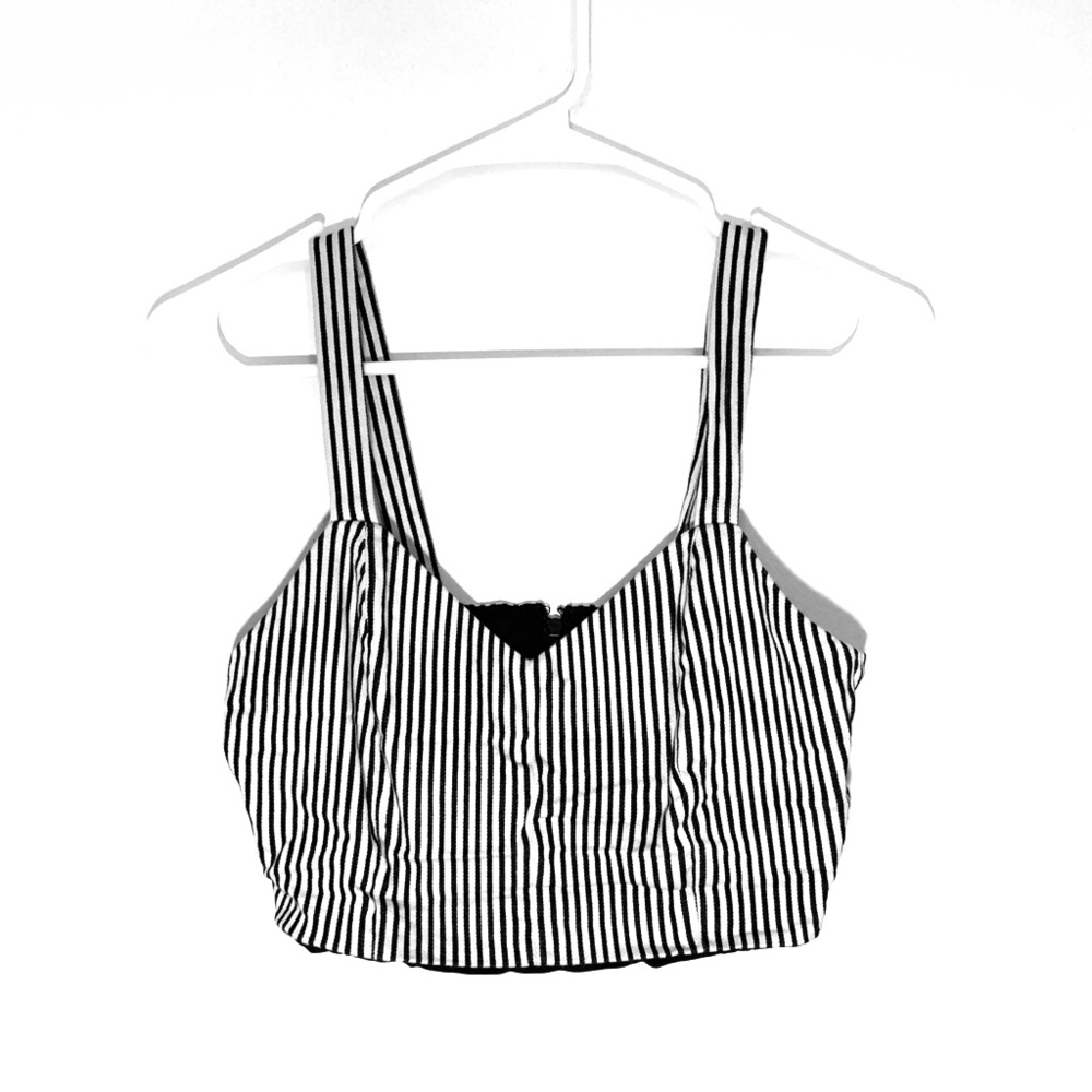 Alice + Olivia striped Crop Top
